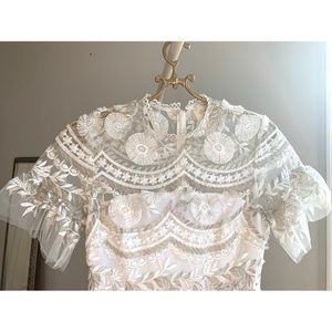 Shoshanna Blanche Embroidered Dress